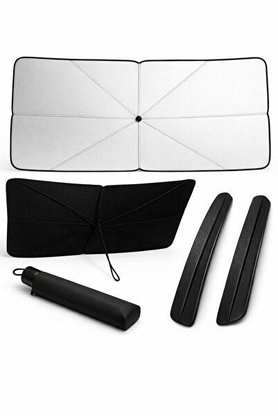 Busstier Ομπρέλα αυτοκινήτου και σετ 2 τεμαχίων μαύρων προστατευτικών προφυλα...