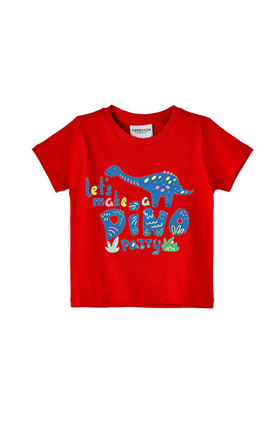 Yoo Street Lets Make A Dino Party Cute Dino T-Shirt for Unisex Kids 100% Cott...