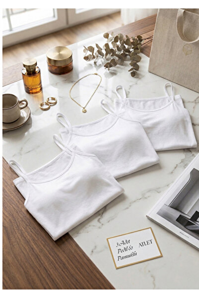 Loule Women's 3-Piece Thin Strap Athlete Set with Cotton Pads - Soft Textured...