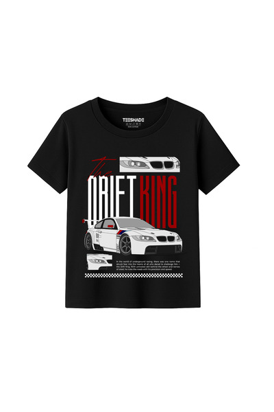 Yoo Street Street King Cars T-Shirt for Unisex Kids – 100% Cotton Multiple Co...