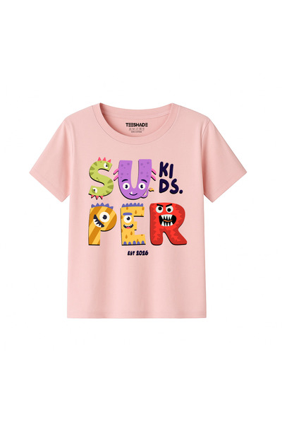 Yoo Street Cute Super Kids Dino T-Shirt for Unisex Kids – 100% Cotton Multipl...