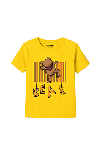 Yoo Street Bear T-Shirt for Unisex Kids – 100% Cotton Multiple Colors – Sizes...