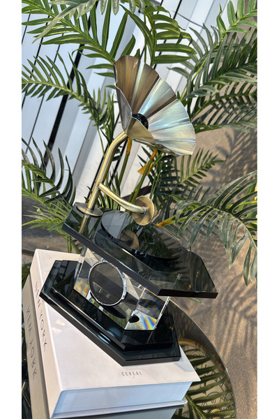 hediye ESTERHOMEDECOR Dekoratif kristal gramafon