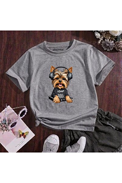 playwear Dj Doge Παιδικό μπλουζάκι unisex με στάμπα από 100% βαμβάκι με λαιμό...