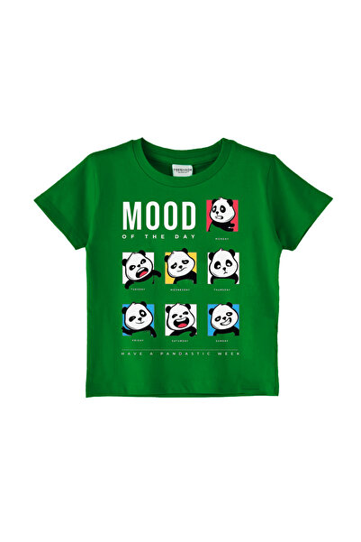 Yoo Street Panda Mood Of The Day T-Shirt for Unisex Kids – 100% Cotton Multip...