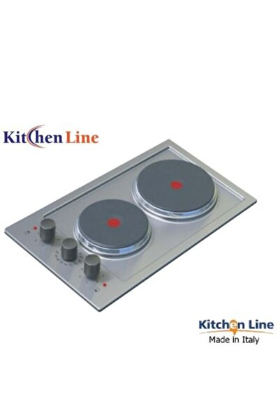 Kitchen Line موقد كهربائي 30 سم - بشعلتين من الحجر الإيطالي