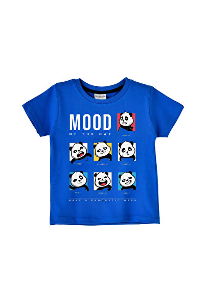 Yoo Street Panda Mood Of The Day T-Shirt for Unisex Kids – 100% Cotton Multip...