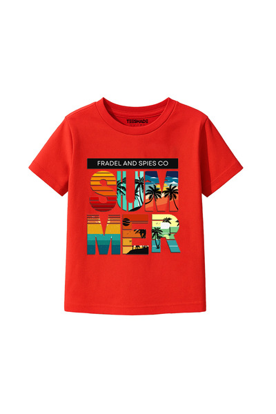 Yoo Street Summer T-Shirt for Unisex Kids – 100% Cotton Multiple Colors – Siz...