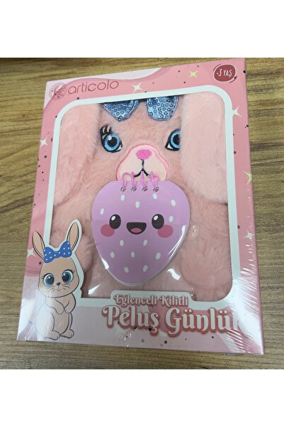 Articolo Eğlenceli kilitli peluş günlük 17x21 cm
