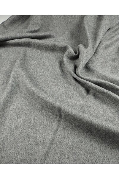 Kumaş Parça Λεπτό ύφασμα κασμίρι σε γκρι χρώμα 150x195εκ.