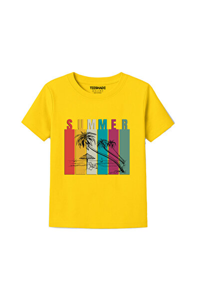 Yoo Street Summer Sunset T-Shirt for Unisex Kids – 100% Cotton Multiple Color...