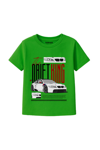 Yoo Street Street King Cars T-Shirt for Unisex Kids – 100% Cotton Multiple Co...