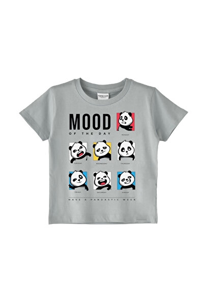 Yoo Street Panda Mood Of The Day T-Shirt for Unisex Kids – 100% Cotton Multip...