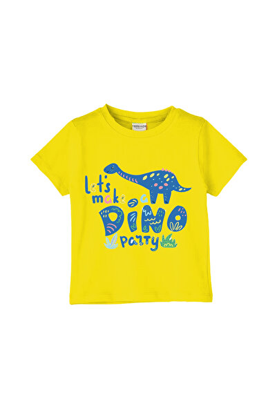 Yoo Street Lets Make A Dino Party Cute Dino T-Shirt for Unisex Kids 100% Cott...