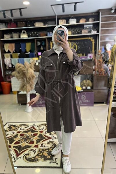 HUMEYRA غطاء بيلي تونيلي بسحاب ومشبك إغلاق
