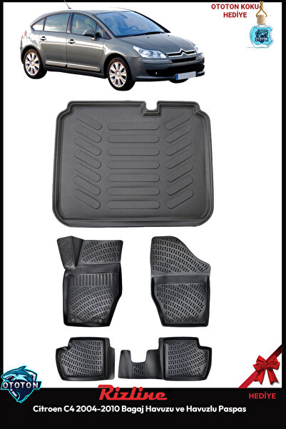 Rizline Citroen C4 2007 Bagaj Havuzu+Havuzlu Paspas& ton koku