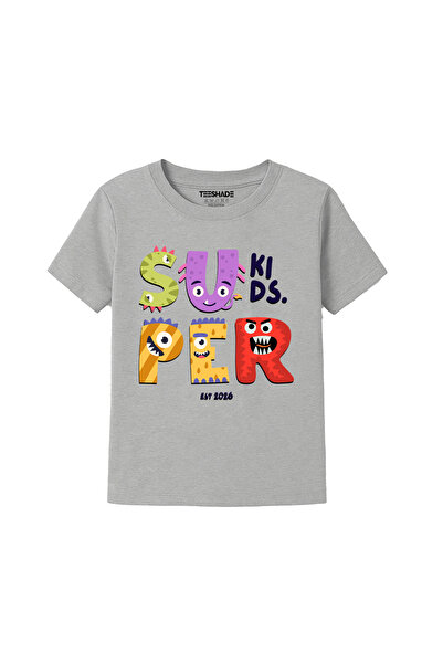 Yoo Street Cute Super Kids Dino T-Shirt for Unisex Kids – 100% Cotton Multipl...