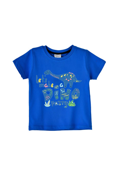 Yoo Street Lets Make A Dino Party Cute Dino T-Shirt for Unisex Kids 100% Cott...