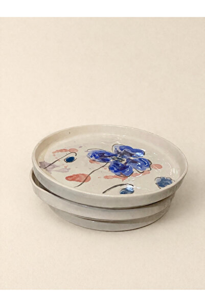 Handmade Seramik el yapımı 4lü tabak seti