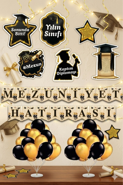 DÜVENCİ TİCARET Mezuniyet töreni süsleri üniversite lise okul mezuniyet hatır...