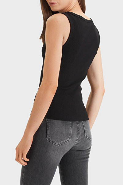 T-shirt Guess Maille Tricotée Bronze - Taille EU 36 - Femme - Style Décontracté