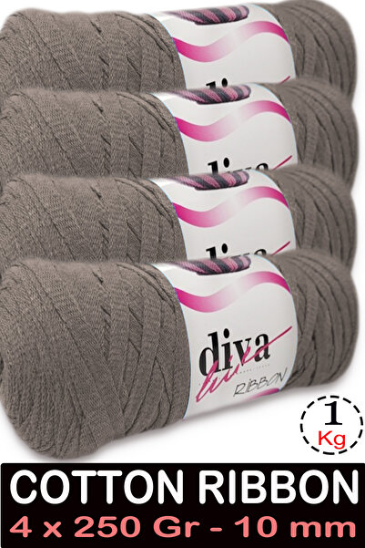 Diva İplik Βαμβακερή Κορδέλα - 1 Kg - 10 mm - Συσκευασία 4 τεμαχίων - 257