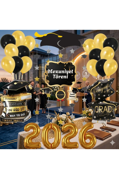 DÜVENCİ TİCARET Σετ αναμνηστικών αποφοίτησης για την τελετή αποφοίτησης του κ...