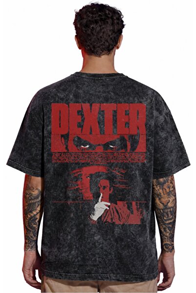 SEVBANO Tricou unisex oversize cu imprimeu pe spate, vintage, spălat, cu desi...