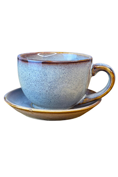 OYW Caramel Ceramic Coffee Mug Durable 220ml Capacity