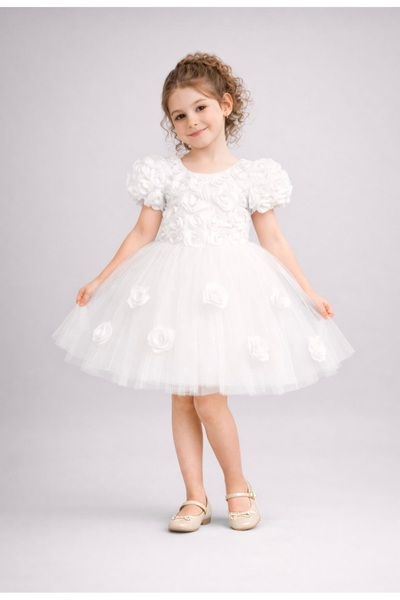 BEGONYA BEBECE KIDS Παιδικά βραδινά φορέματα νυφικά για πρόσκληση σε γάμο, χο...