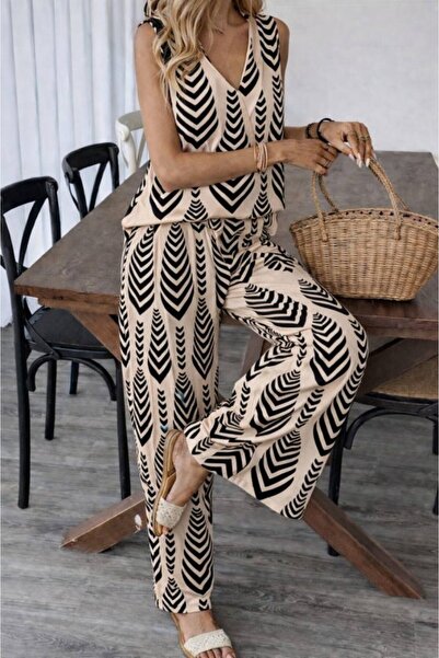 JANES Women's Patterned Woven Viscose Set