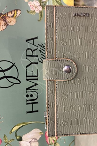 HUMEYRA محفظة بلونين 1 أخضر-بني