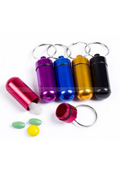Other Solid Aluminum Medicine Holder and Case - Gold