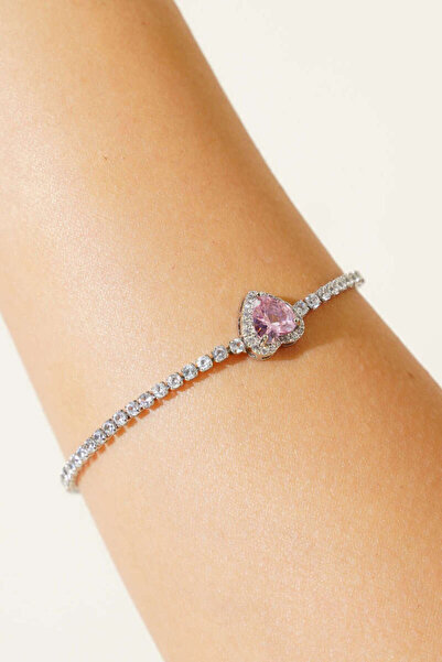 Lavanta Tekstil Heart and Water Stone Bracelet Gold