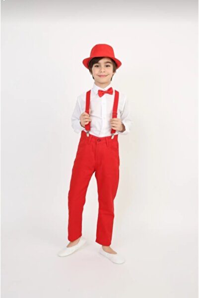 PINAR KİDS 23 NİSAN KIRMIZI PANTOLON