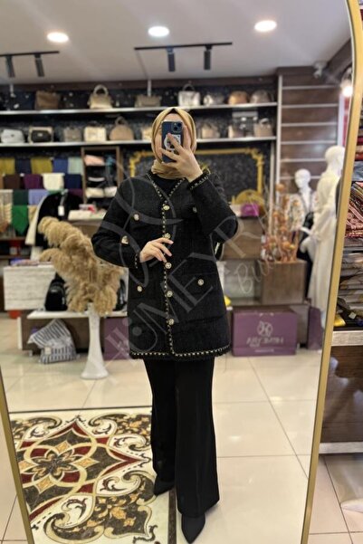 HUMEYRA Crepe Fabric Spanish Leg Trousers