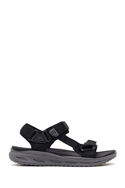 Derimod Zero Men's Black Strappy Fabric Sandals 26Sfd69436F