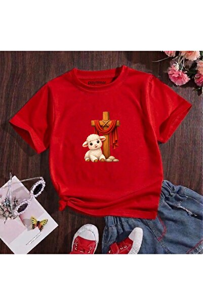 playwear Παιδικό unisex μπλουζάκι με στάμπα κατσίκας, 100% βαμβάκι, με λαιμόκ...