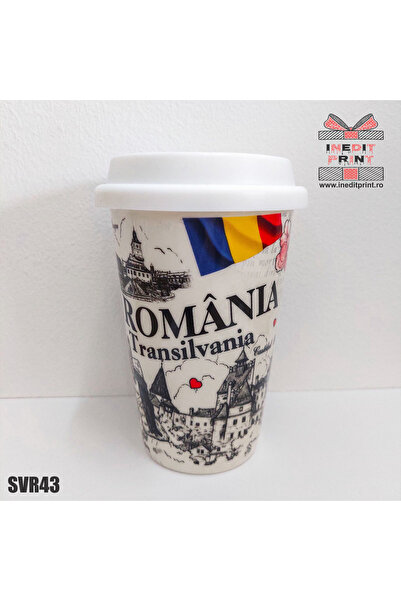 Inedit Print Κούπα με καπάκι TRANSILVANIA SVR43