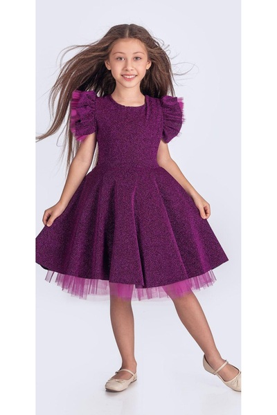 BEGONYA BEBECE KIDS Ασημί παιδικά βραδινά φορέματα για πάρτι γενεθλίων, φόρεμ...