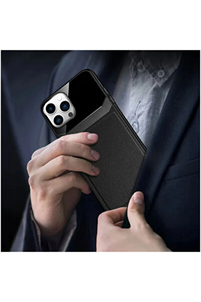 Lionix iPhone 11 Pro Best Deri Kılıf Siyah
