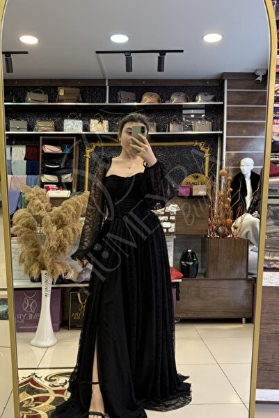 HUMEYRA Lace Corset Evening Dress