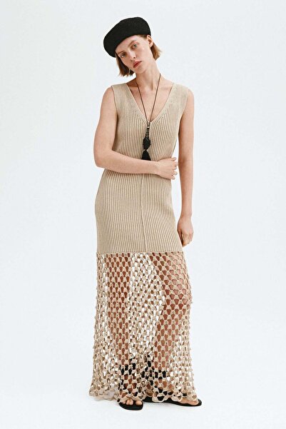 H&M Rib-knit tie-back dress