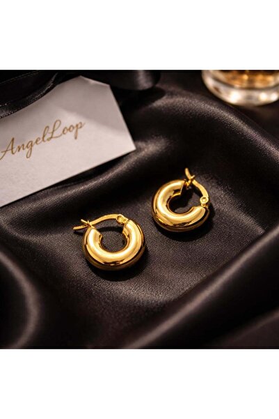 angelloop Bombe Thick Hoop Steel Earrings 1.5 cm Bombe Earrings