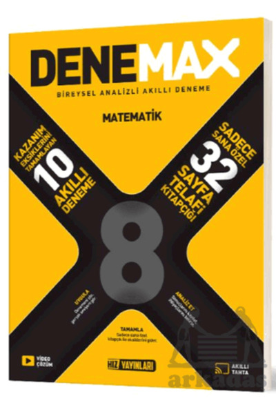 Hız Yayınları Denemax 8. Sınıf Matematik 10’Lu Akıllı Deneme