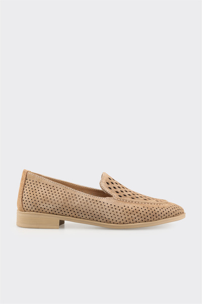 Elle Shoes Naturel Deri Kadın Günlük Ayakkabı
