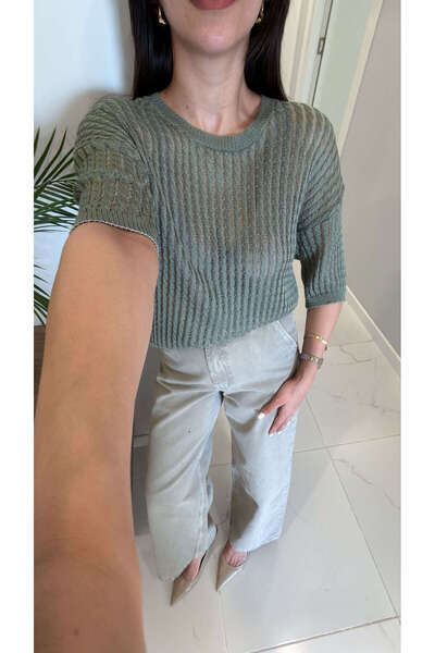 BİRCANÇİL Venkros Green Short Sleeve Knitwear
