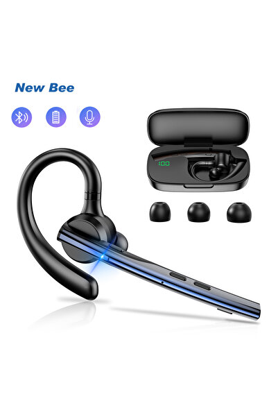 New Bee Ακουστικά Bluetooth M54, Αυτονομία μπαταρίας 60 ωρών, Με θήκη φόρτιση...