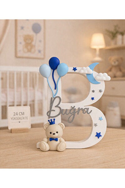 Liora3dStudio Bebek Hediyelik Kişiye Özel İsimli Harf Standı /Masa Standı / K...