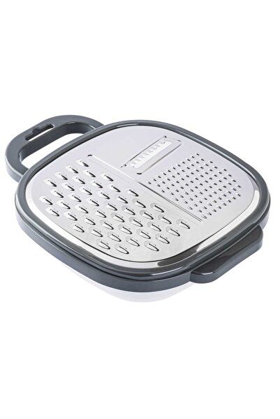 Elis Concept Flat Stainless Steel Grater with Lid